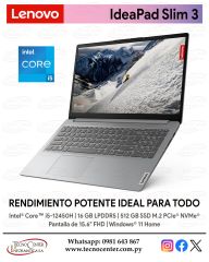 Notebook Lenovo Ideapad Slim 3 Intel Core i5 15.6